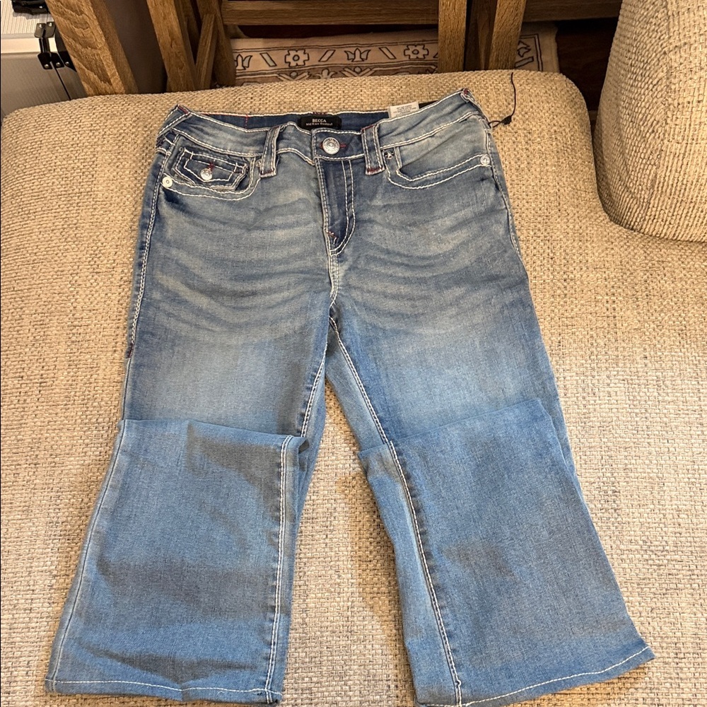 True Religion Becca Medium Blue Bootcut Jeans